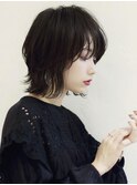 大人可愛い/外ハネボブ/ショートボブ/インナーカラー/江角