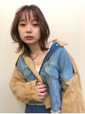 Lien☆小顔外ハネレイヤーボブ×ナチュラルピンクベージュ 立川