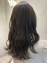 ラ ブランシュ 大宮(La Blanche)&nbsp;マロンベージュかきあげAラインボブ韓国小顔ショートグレージュ