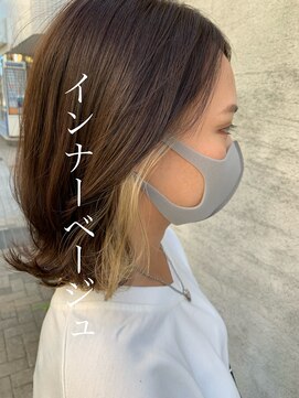 スイート ヘアデザイン(Suite HAIR DESIGN) 抜け感デザインカラースタイル☆インナー×ベージュカラー
