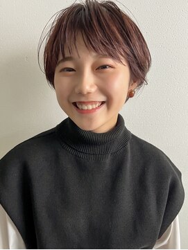 イースエモーション(ease et motion) 【天神 今泉 大名】マッシュショート　ピンクベージュ