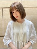リベルテ銀座 10代20代30代 ボブ×アッシュベージュ