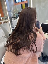 ロンド ストラーダ 心斎橋(Lond strada)&nbsp;韓国前髪顔周りロング×インナーグレージュ[心斎橋/髪質改善]