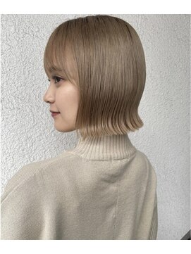 ロンドプロフィール 浦和(Lond profil) 切りっぱなしハイトーンボブ