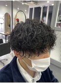 波巻きパーマ