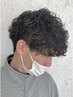 メンズカット＋パーマ＋トリートメント+ナノスチーム　￥11700～