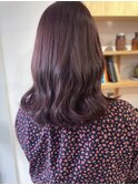 ラベンダーピンク ピンクベージュ 大人可愛い重ためミディアム