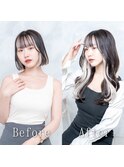 エクステで地毛が伸びたようなナチュラルに仕上げることが得意♪