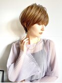 ショートボブ髪型30代40代50代前髪あり前髪なし面長丸顔【荒牧】