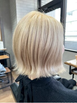 ビス ヘア アンド ビューティー 西新井店(Vis Hair＆Beauty) 20代30代大人可愛いダブルカラーブリーチハイトーンカラー