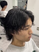 フィフスパーク(fifth PARK)&nbsp;渋谷緩め波巻きスパイラルパーマメンズウルフカットサーフカール