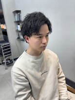 ネオン(NEON)&nbsp;アップバング×ツイストスパイラルパーマ