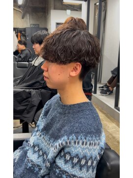 アソビ 大人の波巻きパーマ