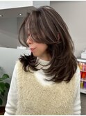 ハイライトバレイヤージュダブルカラーケアブリーチ30代40代