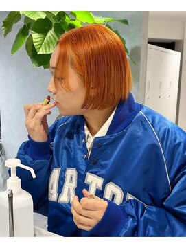 フォト 新宿三丁目(foto) ミニウルフレイヤーカット顔周りカット前髪カット韓国ボブ/新宿