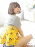 シンプルボブ×【イノセントブルーアッシュ】