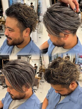 バース 梅田中崎町店(BIRTH) メンズハイライトバレイヤージュメッシュ