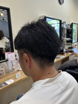 アルター(aL ter)&nbsp;【メンズカット】ブルーブラック/フェザー パーマ/中島