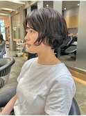 暗めカラー/ショート/前髪/レイヤー/髪質改善/縮毛矯正/