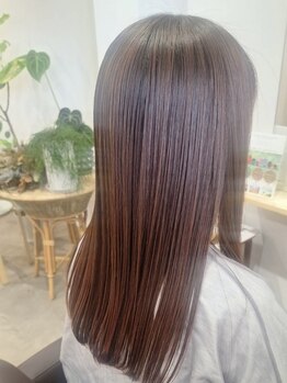 【三原/東町】乾かすだけで指通りするっとシルク髪◇毎朝の時短◎自然なストレートStyleに…。