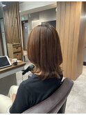 お手入れ簡単レイヤーボブで大人っぽさup＊ベージュカラー