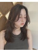 大人可愛い◎セミロングレイヤー×顔周り小顔カット