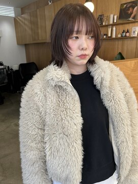 パークホワイト 代官山(PARK White) ボブレイヤーウルフハッシュカットココアブラウン