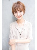 #イメチェンピンクベージュ前髪クール