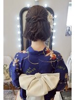 コマリ(comari)&nbsp;ハーフアップ、浴衣着付け
