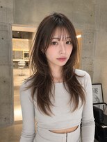ハーツ 熊本(hearts.)&nbsp;ワンホンレイヤー/ダークブルー/韓国ヘア/縮毛矯正/髪質改善
