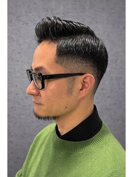 ワンワンオー バーバーショップ 長浜店(@110 BARBER SHOP) クラシックなサイドパート・フェード