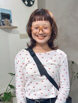 ノマド(nomad)&nbsp;オン眉　ハッシュカット　ミディアムウルフ