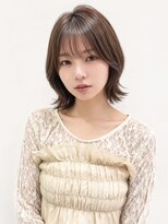 オーロ 塚口店(ORO) 骨格補正くびれボブ×透け感ミルクブラウン