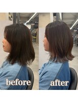 ヘアサロン ドットプラス 町田店(dot. plus) 【渡辺みづき】ミルクティーブロンド/ダークブルー/レイヤー