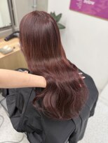 ペレ 原宿(PELE) ダークパープルナチュラルショート夏のヘアアレンジ原宿