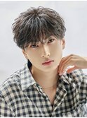 韓国風ナチュラルマッシュニュアンスパーマ曲がる縮毛矯正