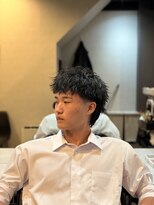 スウェル 押上店(Swell)&nbsp;無造作な動きが映えるメンズマレットヘア