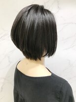 パティオン(PATIONN) 黒髪ストレート×ナチュラル前下がりボブ【表参道青山原宿】