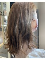 ルー(loup)&nbsp;透明感カラー/アッシュベージュ/ブリーチなし/オリーブベージュ