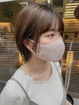 ビーワールド(B WORLD)&nbsp;柔らかベージュ　くびれボブ【藤枝/髪質改善/デザインカラー】