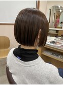 ミニボブ×アッシュブラウン