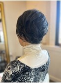 くせ毛ショートヘア