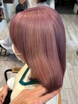 クラップス 横須賀中央店(CLAPS) ダブルカラーピンクベージュベージュカラーケアブリーチレイヤー