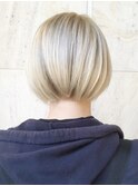 くびレイヤーグレーベージュニュアンスカラー白髪染め白髪ぼかし