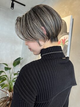 ブルックス ハイライト 大人ボブ レイヤーボブ バレイヤージュ ショート