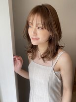 ガーランド (Garland)&nbsp;大人かわいい小顔顔まわりレイヤーシースルーバングまろベージュ