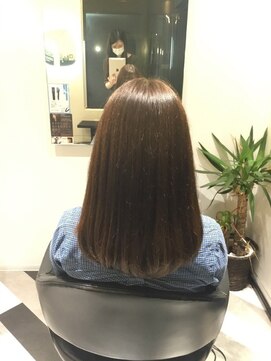 アフロディーテギンザ 日本橋人形町店(APHRODITE GINZA) フルバング/似合わせカット/レッドブラウン/30代40代/人形町