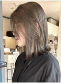 くすみグレージュで秋色に♪前下がりボブ/外ハネボブ/透明感