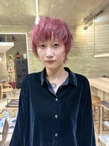 ヲタク(wotaku.)&nbsp;ベリーショートレッドヘアy2kダブルカラーケアブリーチ