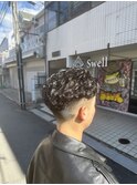 #カルマパーマ#ベリーショート#ダークアッシュ#ニュアンスパーマ